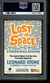 2005 Lost In Space Autograph Leonard Stone as Farnum Limited Auto PSA 10